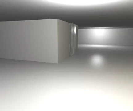 Infinite white space background Stock Illustration