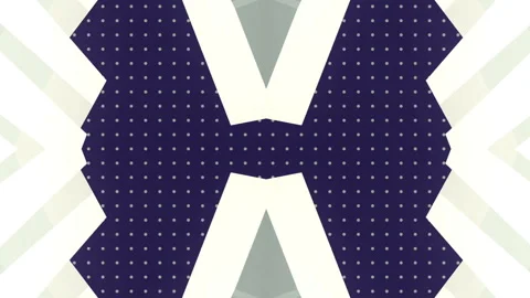 Infinitely moving symmetrical pattern 3d rendering seamless loop animation HD Stock Footage 219645206