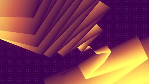 Infinitely moving zig-zag libyrinth. Modern 3d rendering loop animation 4K UHD Stock Footage 212320392