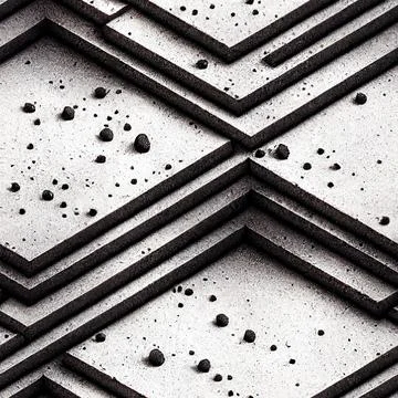 Infinitely repeatable seamless tile pattern of concrete in white and black 스톡 사진