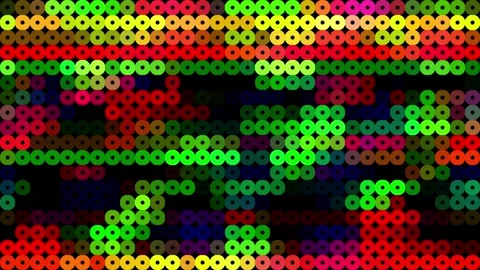 Infinitely repeating circle patterns. Patterns in motion. Stock Footage 276897778