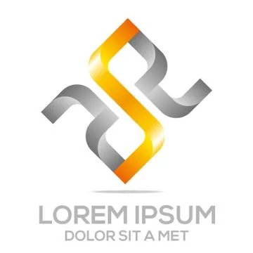 Infinity 2logo infinity symbol s 8 element design vector Stock Illustration