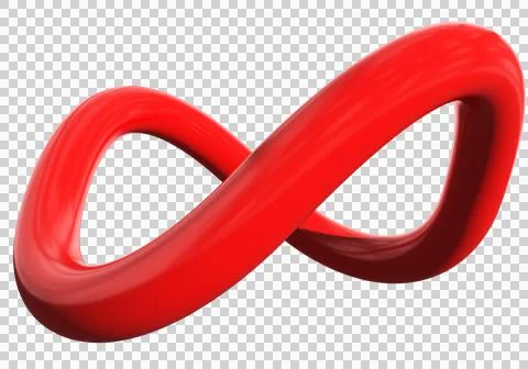 Infinity 3d sign symbol isolated Stock Illustration