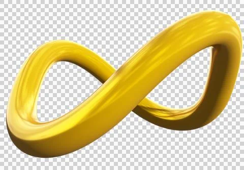Infinity 3d sign symbol isolated Stock Illustration