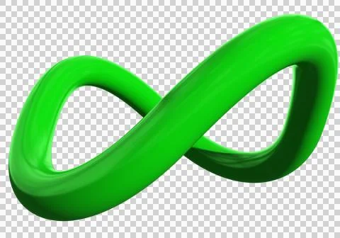 Infinity 3d sign symbol isolated Illustrazione stock