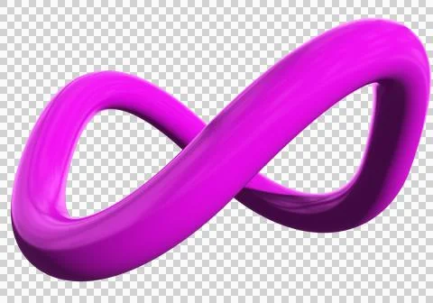 Infinity 3d sign symbol isolated Stock Illustration