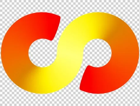 Infinity 3d sign symbol isolated Stock Illustration