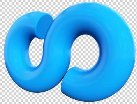 Infinity 3d sign symbol isolated Stock Illustration