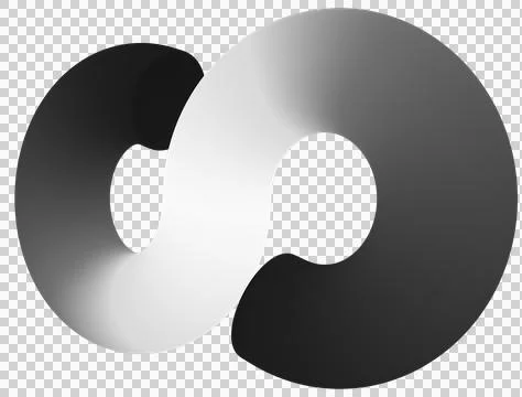 Infinity 3d sign symbol isolated Illustrazione stock