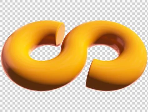 Infinity 3d sign symbol isolated Illustrazione stock