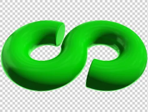 Infinity 3d sign symbol isolated Stock-Illustration