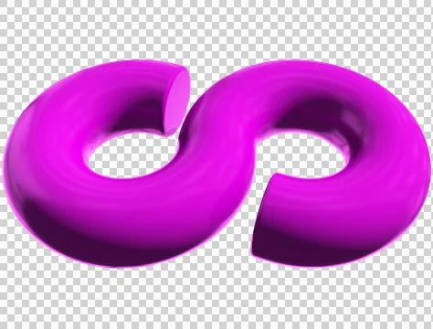 Infinity 3d sign symbol isolated Stock Illustration