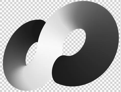 Infinity 3d sign symbol isolated Stock Illustration