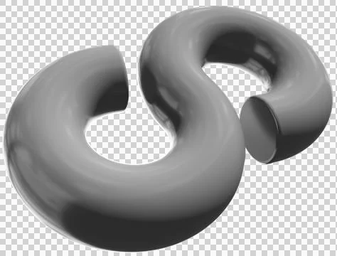 Infinity 3d sign symbol isolated Stock Illustration