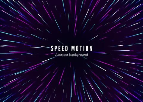 Infinity and space speed motion. Abstract background travel through time and  Stock Illustration