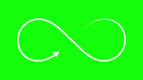 Infinity Sign Green Screen