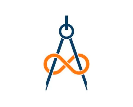 Infinity architect logo Illustrazione stock