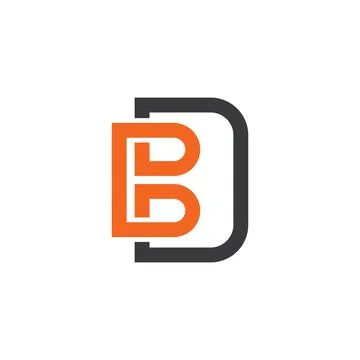 Infinity B Letter or bd letter  Icon Design Vector Illustration Illustrazione stock