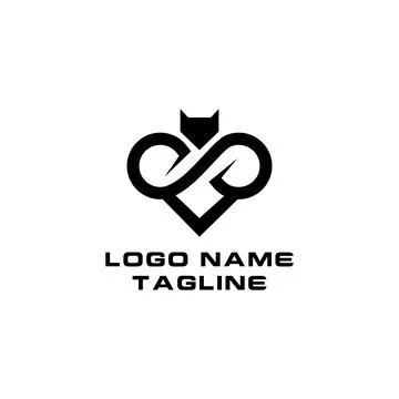 Infinity bat logo design vector Illustrazione stock