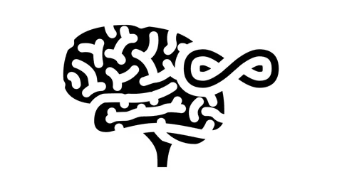 Infinity brainstorm glyph icon animation Stock Footage 326738522
