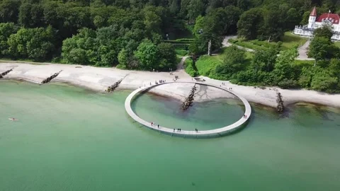 The Infinity Bridge in Aarhus, Denmark Stock Footage 196159608