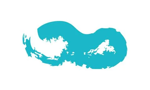 Infinity brush blue Stock Illustration