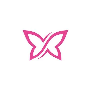 Infinity Butterfly Logo design vector template Stock Illustration