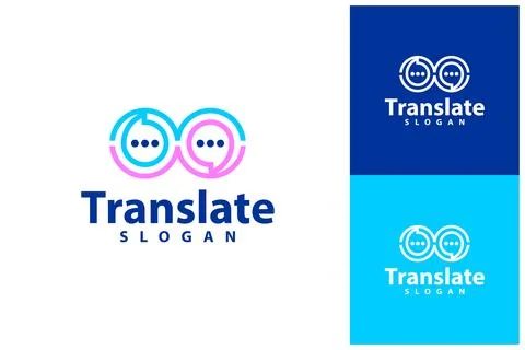 Infinity Chat logo vector template, Creative Chat Infinity logo design conc.. Stock Illustration