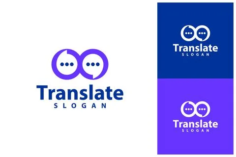 Infinity Chat logo vector template, Creative Chat Infinity logo design conc.. Stock Illustration