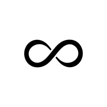 Infinity clipart or symbol vector Stock Illustration