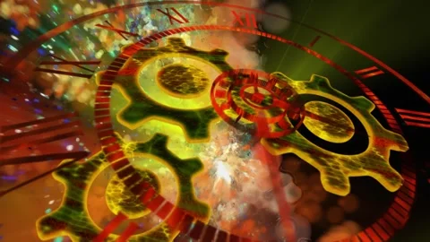 Infinity clock Stock Footage 303662939