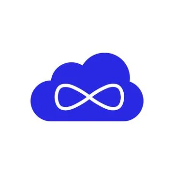 Infinity cloud icon Stock Illustration