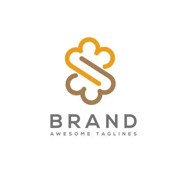 Infinity cloud letter s logo Stock Illustration