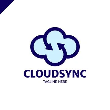 Infinity cloud logo design vector. Cloud letter s logo template. Stock Illustration