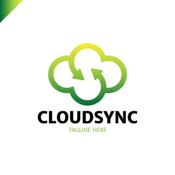 Infinity cloud logo design vector. Cloud letter s logo template. Stock Illustration