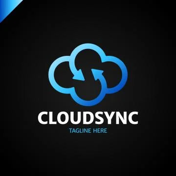 Infinity cloud logo design vector. Cloud letter s logo template. Stock Illustration