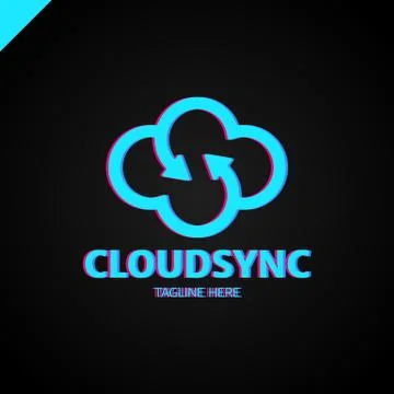 Infinity cloud logo design vector. Cloud letter s logo template. Stock Illustration