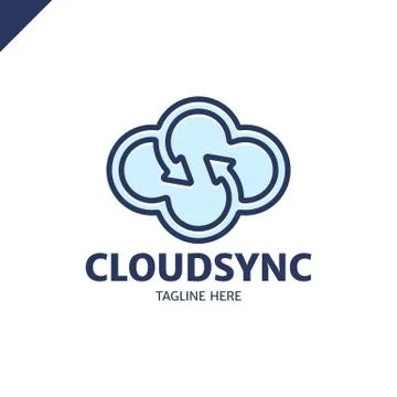 Infinity cloud logo design vector. Cloud letter s logo template. Stock Illustration