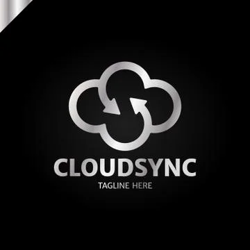 Infinity cloud logo design vector. Cloud letter s logo template. Stock Illustration