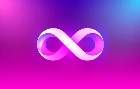Infinity color icon, sign element geometric, Vector 스톡 일러스트