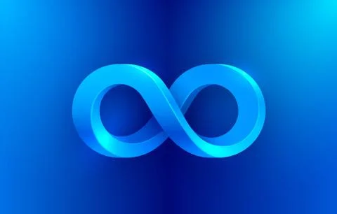 Infinity color icon, sign element graphic. Vector Stock Illustration