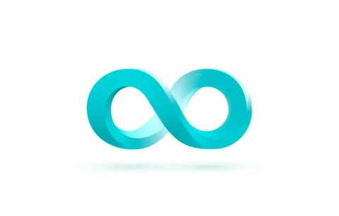 Infinity color icon, sign element graphic. Vector Stock Illustration