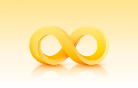 Infinity color icon, sign element graphic. Vector Stockillustratie