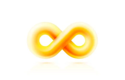Infinity color icon, sign element geometric, Vector Stock Illustration