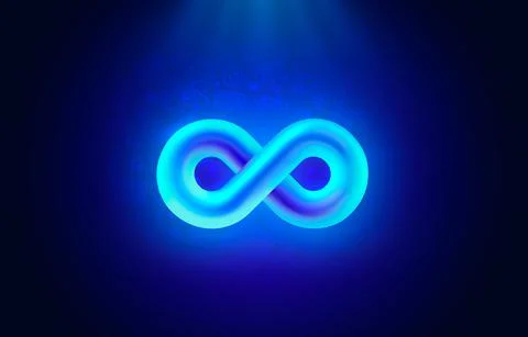 Infinity color icon, sign element geometric, Vector Stock Illustration