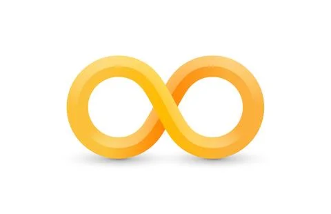 Infinity color icon, sign element graphic. Vector illustration Stock Illustration