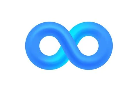 Infinity color icon, sign element graphic. Vector illustration Stock Illustration