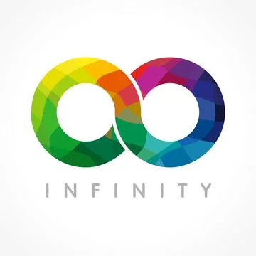 Infinity color logo 스톡 일러스트