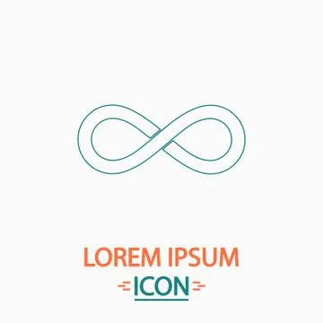 Infinity computer symbol 스톡 일러스트
