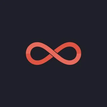 Infinity computer symbol Illustrazione stock
